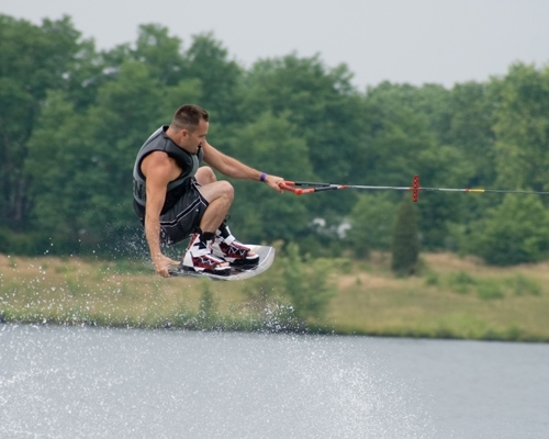 Wakeboarder at Eastwood Lake