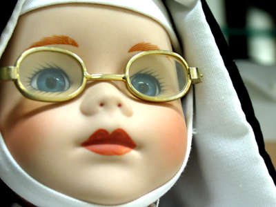 Mrs. Beasley takes her vows.