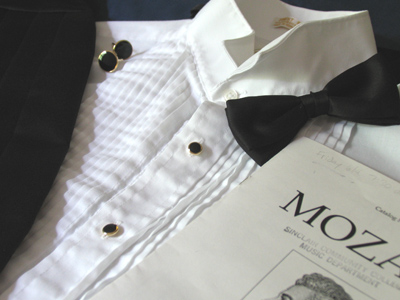 Getting ready for the last concert of the season.