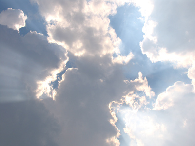 Sunshine on my shoulders makes me happy.