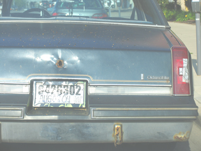 Note the temporary tag.  Within the past 30 days, someone actually paid money to buy this car.