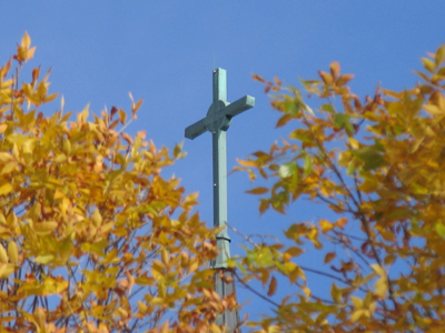 Raise high the cross of Christ, tread where His feet have trod.  As brothers of the Son of Man, rise up o men of God.