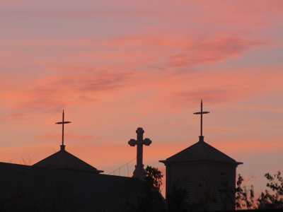 Red sky at morning, mailman take warning.