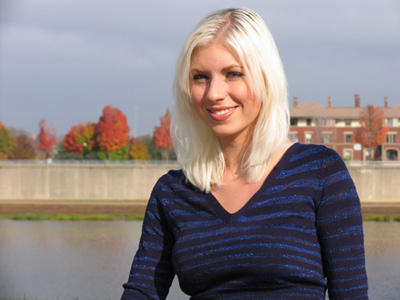 She followed me to RiverScape.