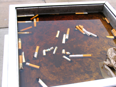 I know -- we could deport all the smokers to their own country, where they could pollute it as much as they want!