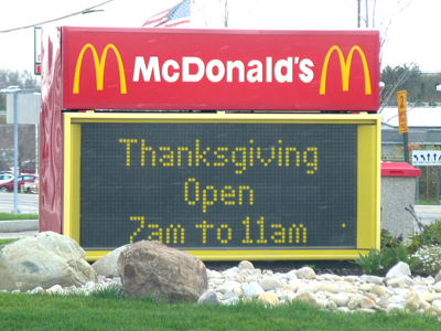 A large order of turkey McNuggets, please.