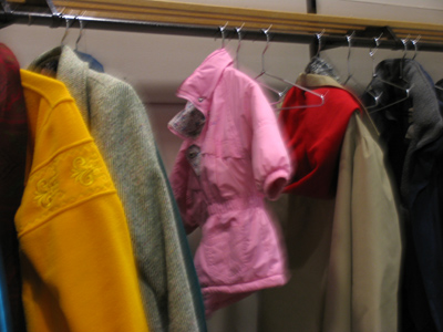 I found my coat all right, but somebody had taken my mittens!