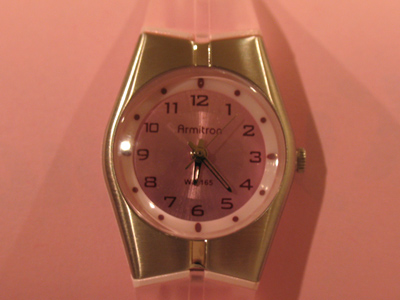 Like my new pink watch?