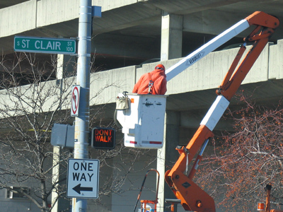 There`s a man in the bucket, dear Liza, dear Liza.