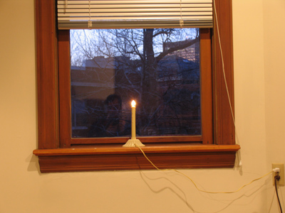 This is as far as my holiday decorations go.  My hall has been officially decked.