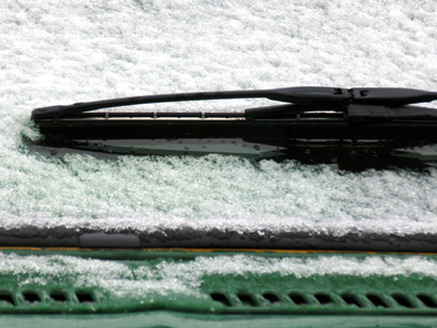 Other people had snow and ice on their cars this morning, but my neighborhood luckily missed the weather.