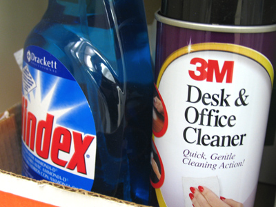 WHAT I DO ALL DAY:  Clean the computers.  No wonder I go home exhausted!