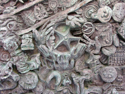 The Heritage Sculpture, created by thousands of Dayton residents.