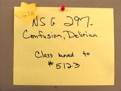 Your classroom has been changed.  Sorry for the confusion.