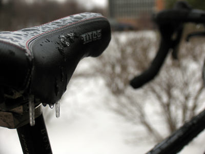 Bicycle icicle.