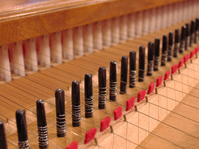 The heart of a harpsichord.