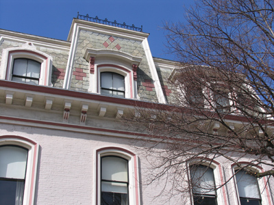 The Dayton Woman`s Club is painted pink.