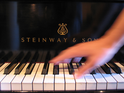 There is nothing remarkable about it.  All one must do is strike the right keys at the right time and the instrument plays itself.  J.S. BACH