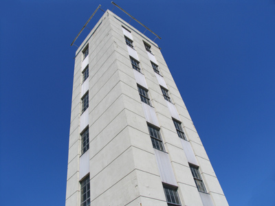 It`s only one cubicle per floor in this office building.