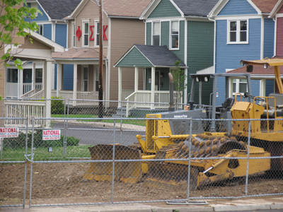 Excavation at the U.D. Ghetto has uncovered beer kegs from the 1870s.