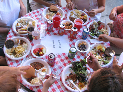 Summer is time for picnics.