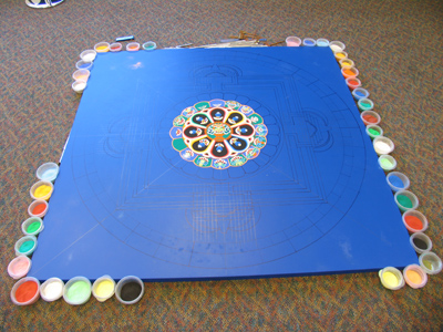 Progress after one day.