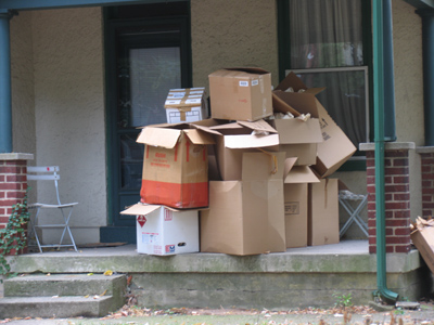 How did the early settlers get by without cardboard?