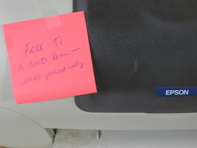 Works periodically . . . sounds like me.