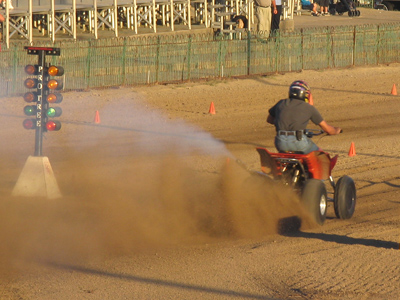 A lot louder than harness racing.