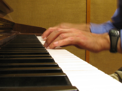 I had the urge to play some Bach today, but had to borrow a piano to do it.