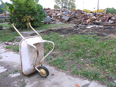 The only thing left standing.