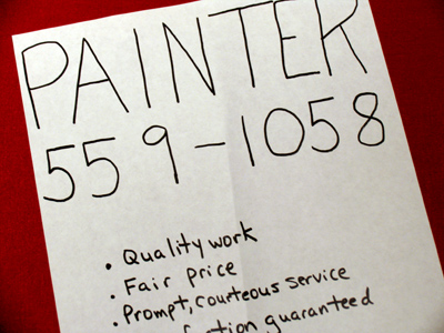 An art major, two years after graduation.