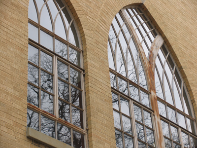 This library closed in August.  The lights are still on inside.