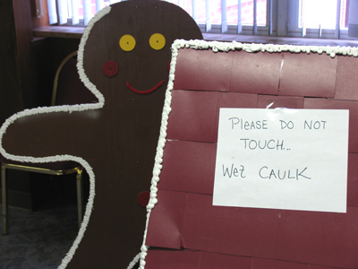 Wet caulk?  I thought the frosting tasted funny.