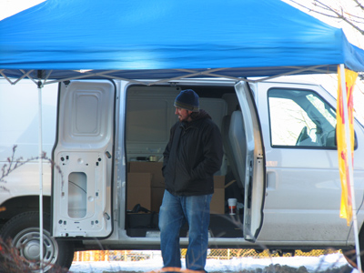 You can sell your textbooks back to the UD bookstore, or to this character working out of a van just off campus.