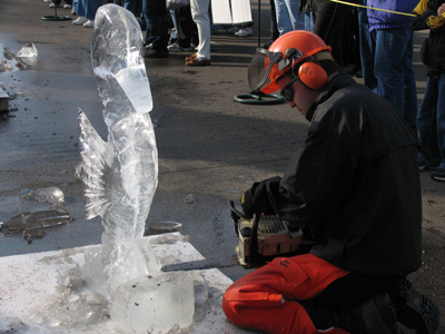 Though it was 55 degrees, Winterfest went on as planned.