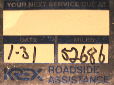 No, I didn`t get an oil change today.