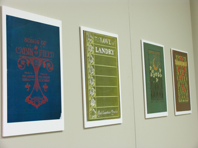 The Dunbar books that were on my desk January 27 have been posterized.