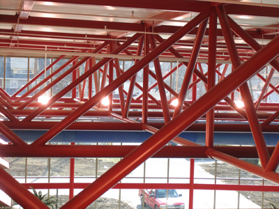 The color scheme, in case you missed it, is red and blue.