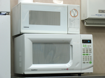 When we want to cook something REALLY fast, we put it in the small oven, and then put THAT into the big one.