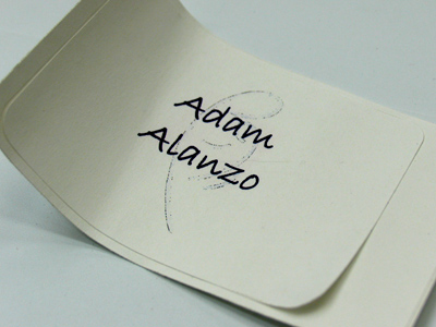 Adam Alanzo couldn`t make it, so I came instead.