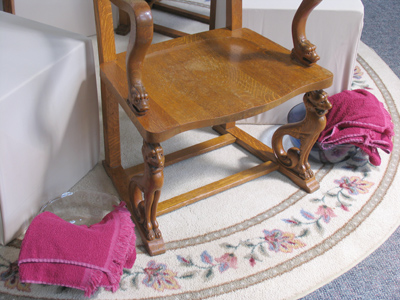 After that He poureth water into a bason, and began to wash the disciples` feet, and to wipe them with the towel wherewith He was girded. JOHN 13:5