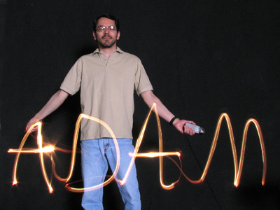 Well, I can at least use my light meter to trigger a flash (that`s it in my left hand).