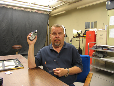 My studio photography teacher helps me figure out my light meter (you have to take your glasses off to use it).