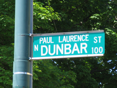 When Paul Laurence Dunbar moved to this street in 1902, he somehow got the feeling he was in the right place.