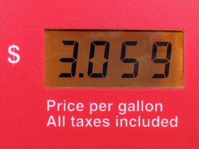 Today I discovered how to cut the cost of a fillup by 50%:  I get gas when the tank is only half empty.