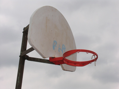 I couldn`t take a picture and dunk the ball at the same time, so this is all you get.
