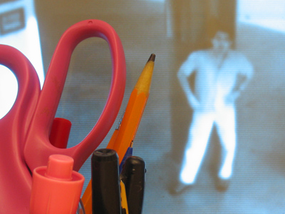 My most successful self-portrait yet (since you can hardly see me).