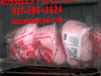 The county fair opens in three days, and the cotton candy is already made?  Yummm!