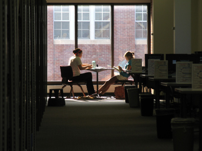 Studying in the library on a Sunday evening?  They`ll soon get over it.